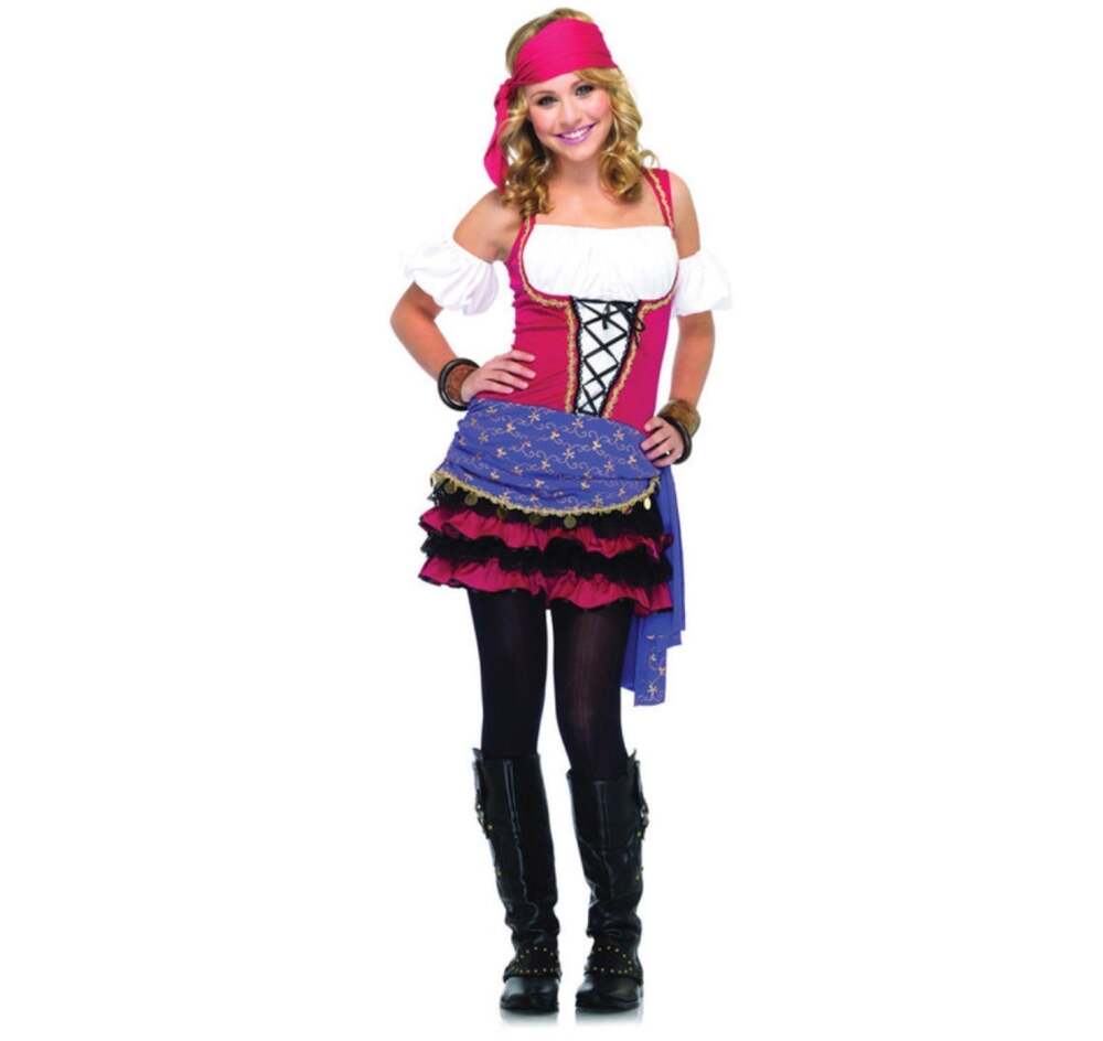 New Girls Leg Avenue Crystal Ball Gypsy Halloween Costume Junior S/M P/M 10-12